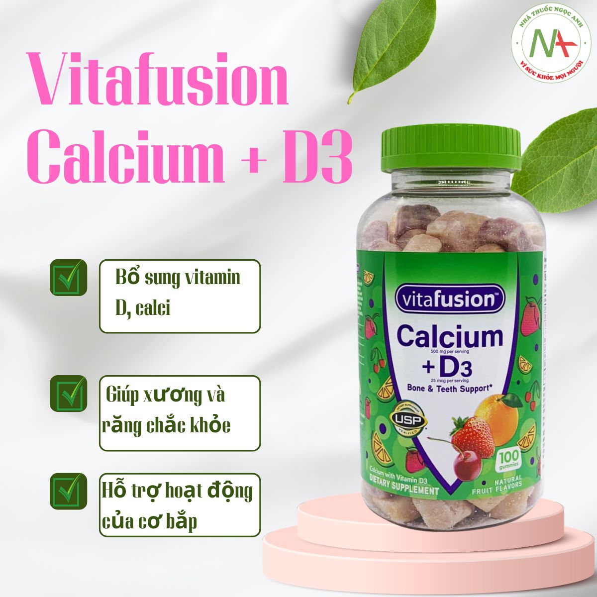 Vitafusion Calcium + D3