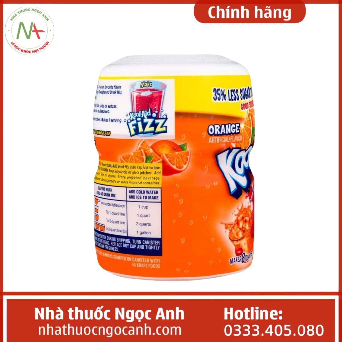 Bột pha nước trái cây Kool Aid