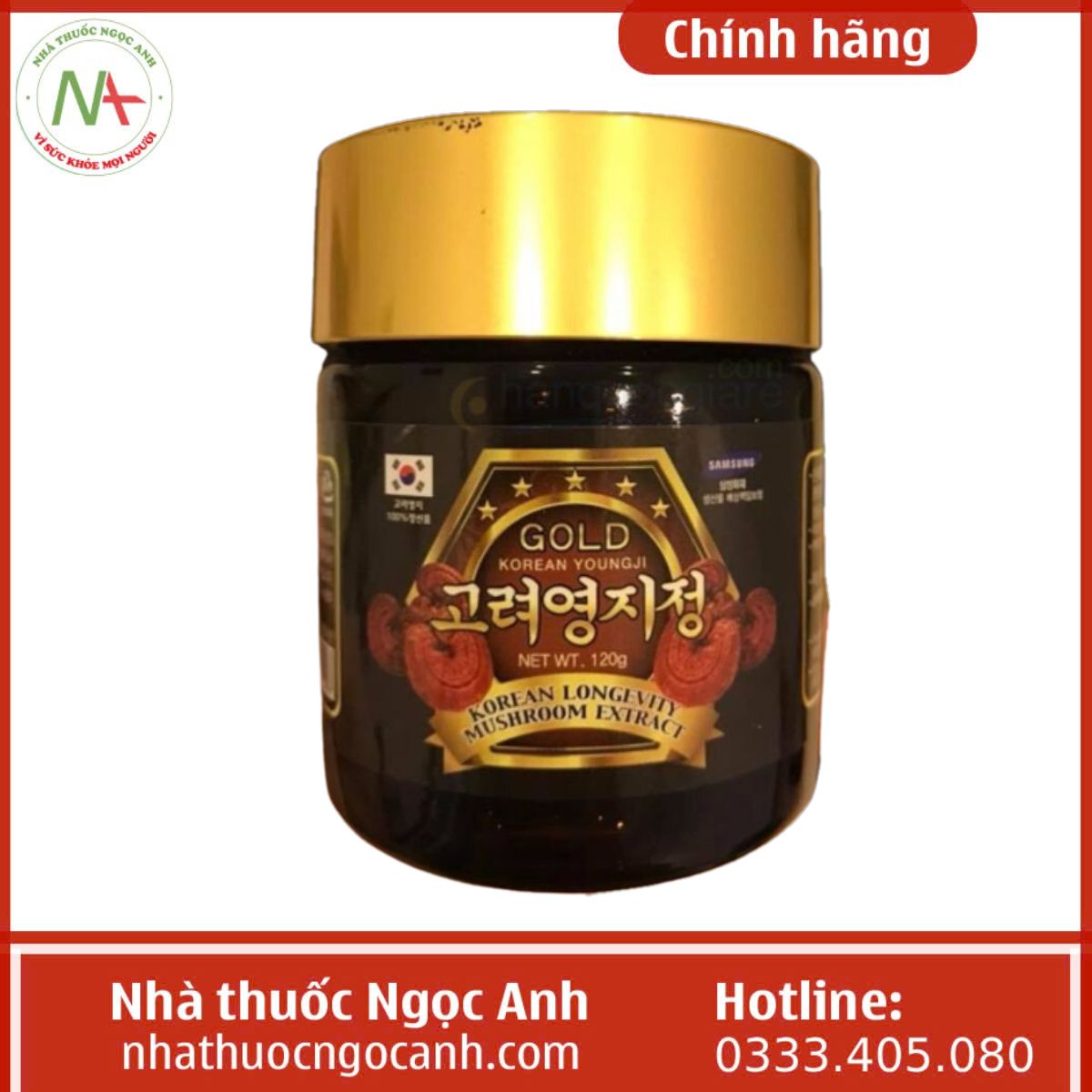 Cao linh chi GOLD Korean Youngji hộp gỗ đen