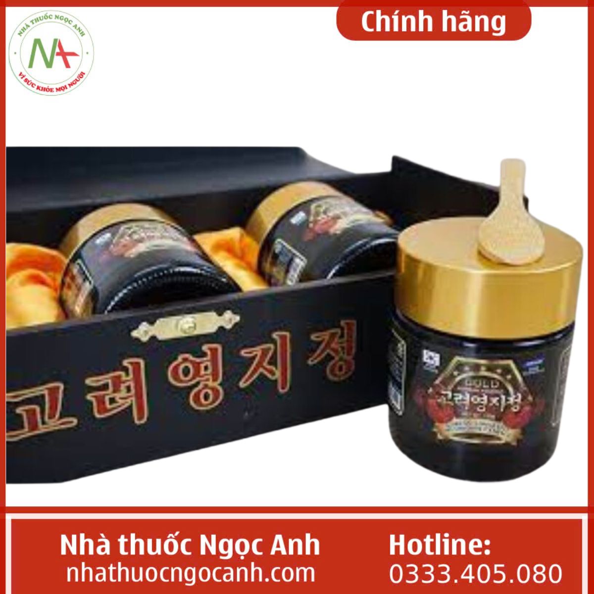 Cao linh chi GOLD Korean Youngji hộp gỗ đen