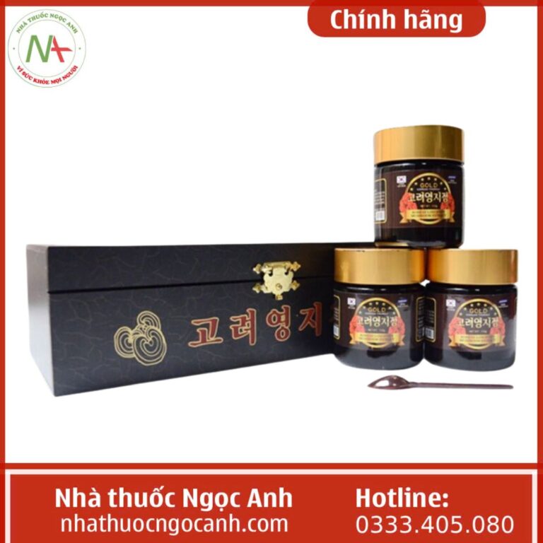 Cao linh chi GOLD Korean Youngji hộp gỗ đen