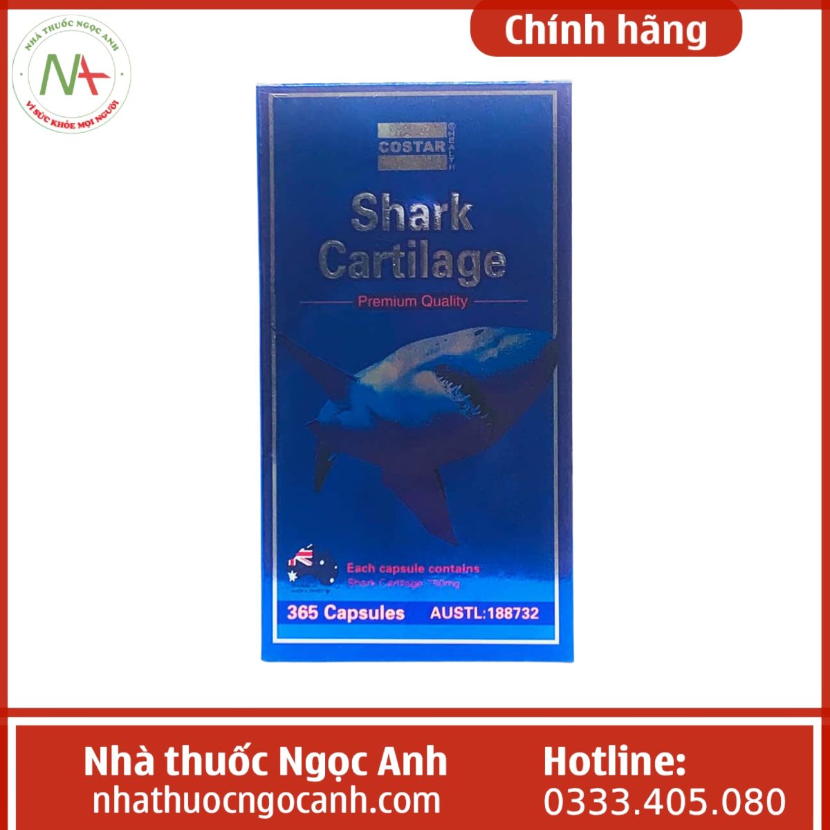 Costar Shark Cartilage 750mg