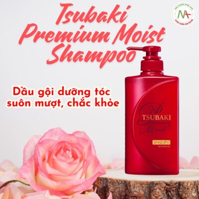 Dầu Gội Dưỡng Tóc Bóng Mượt Tsubaki Premium Moist