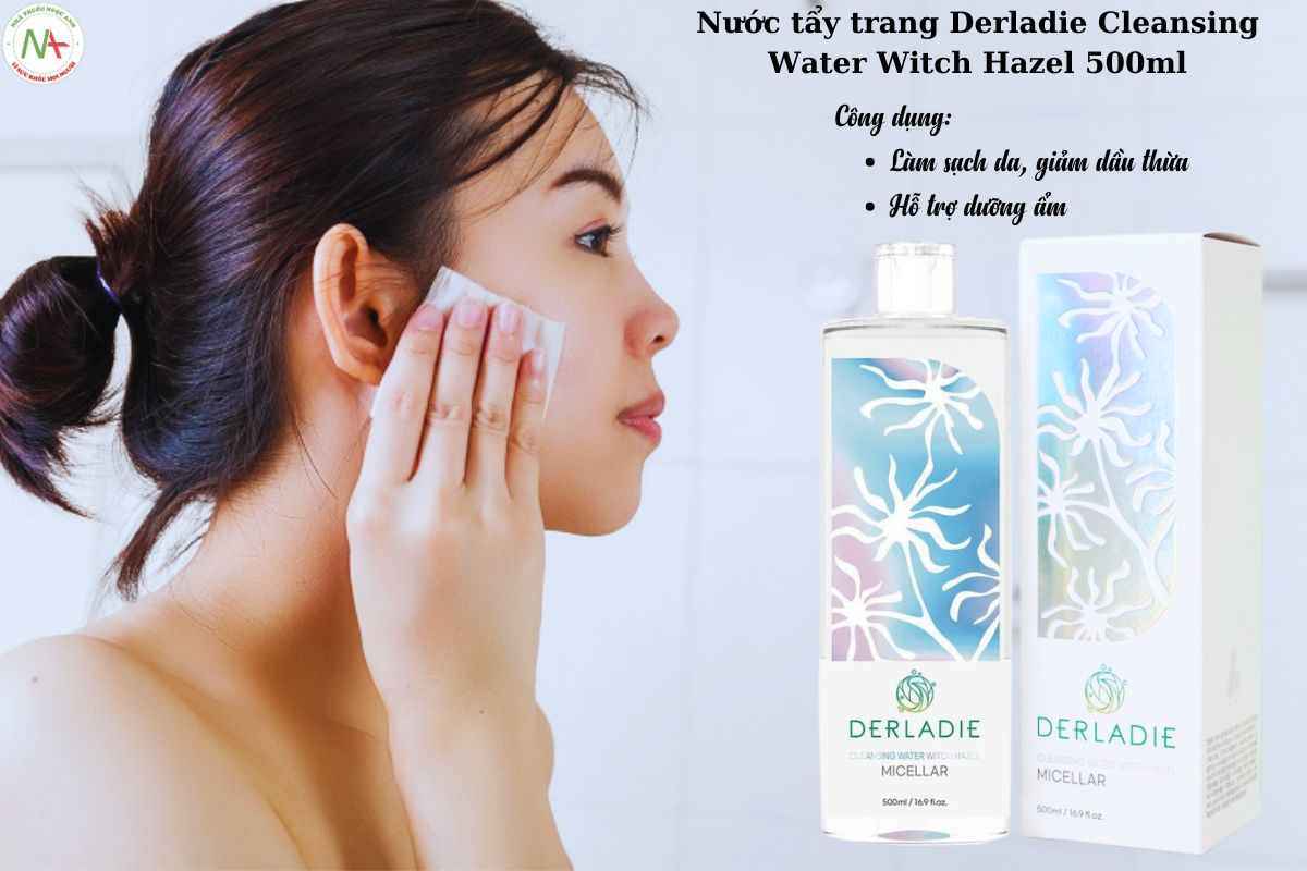 Tác dụng của Derladie Cleansing Water Witch Hazel 500ml