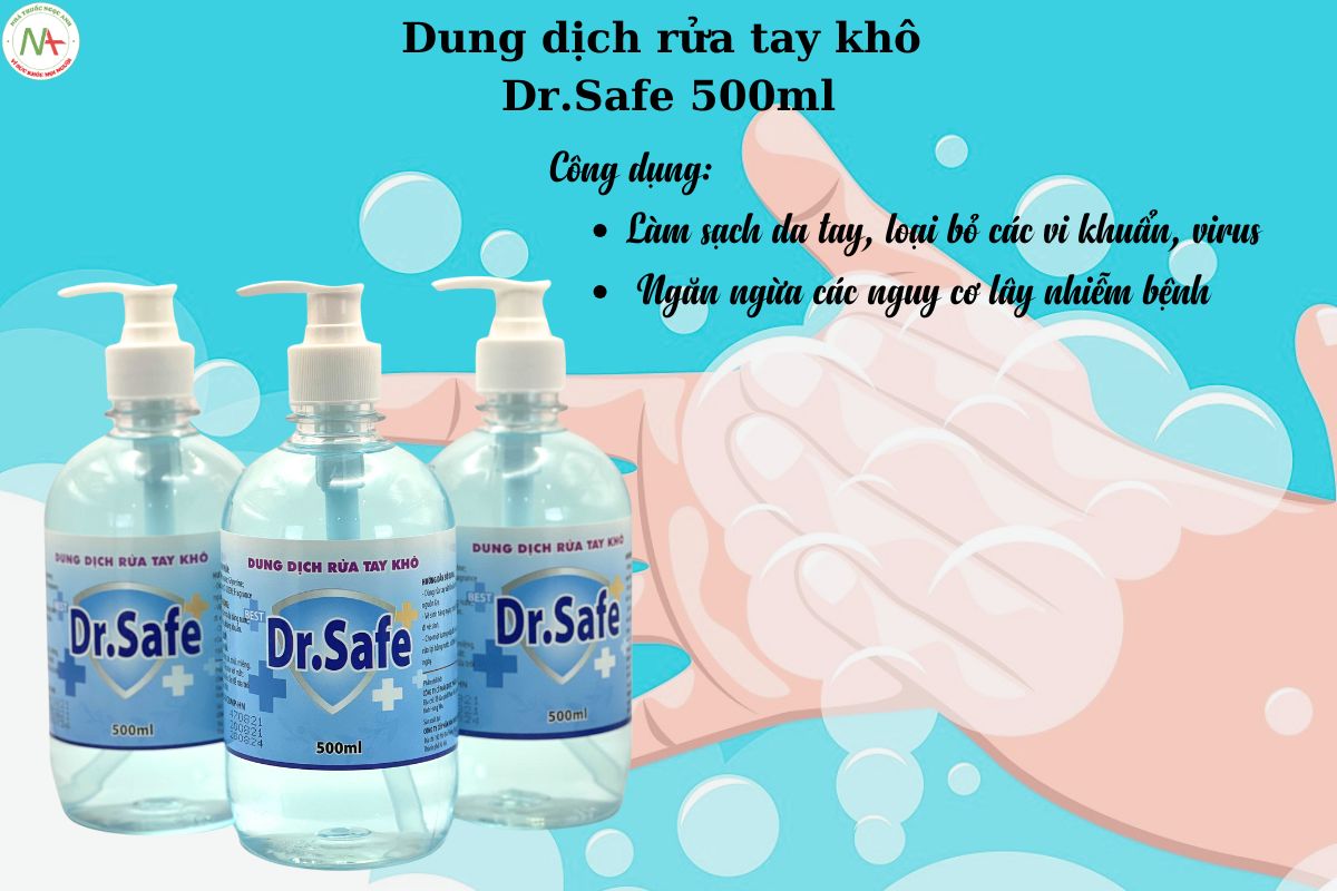 Tác dụng của Dung dịch rửa tay khô Dr.Safe 500ml