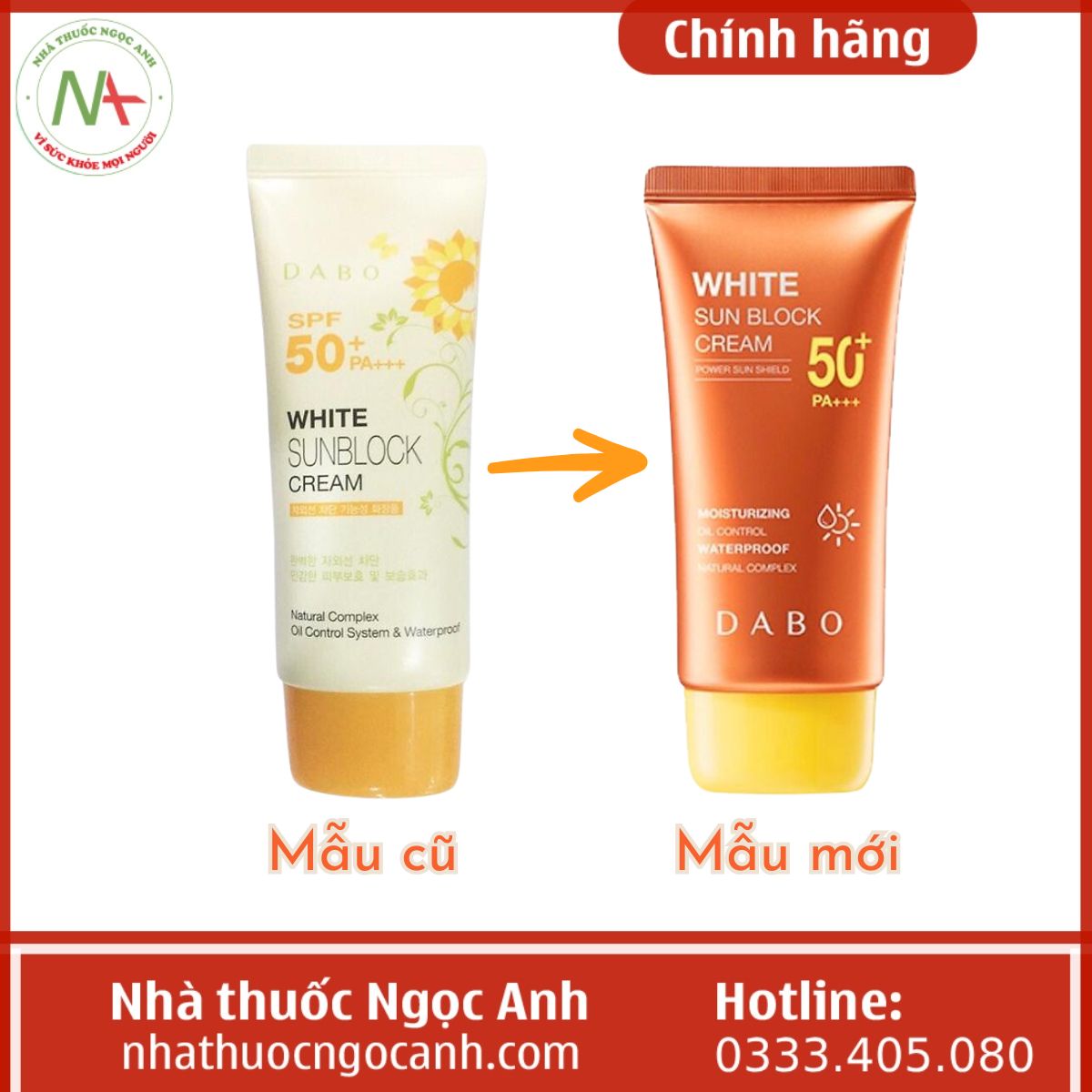 Kem chống nắng Dabo White Sunblock Cream