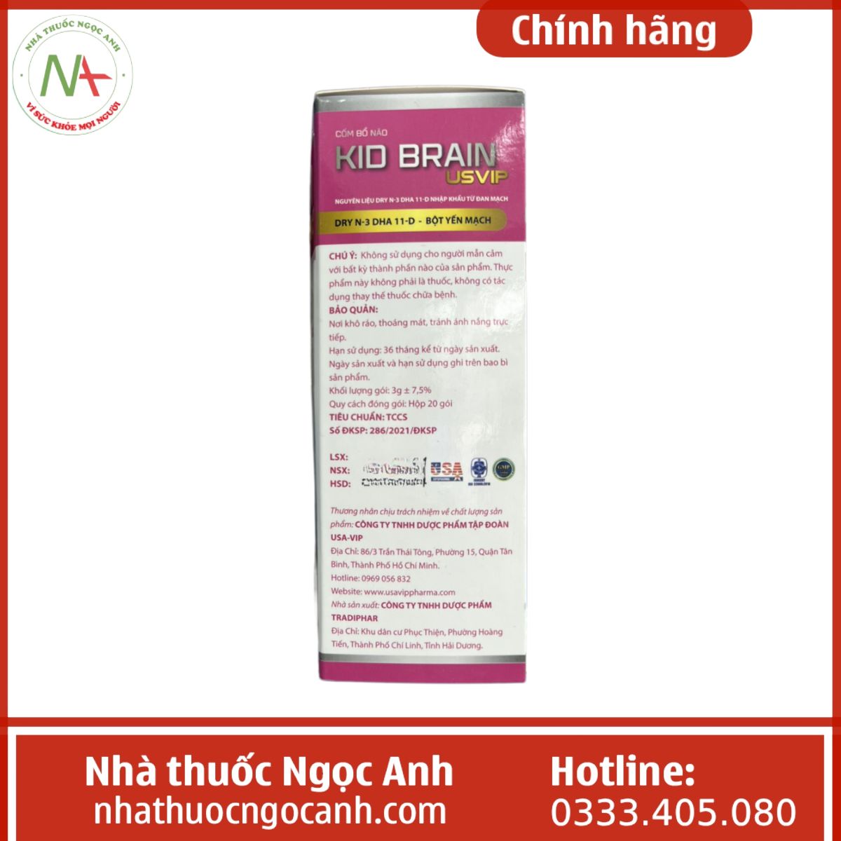 Cốm bổ não Kid Brain USVIP