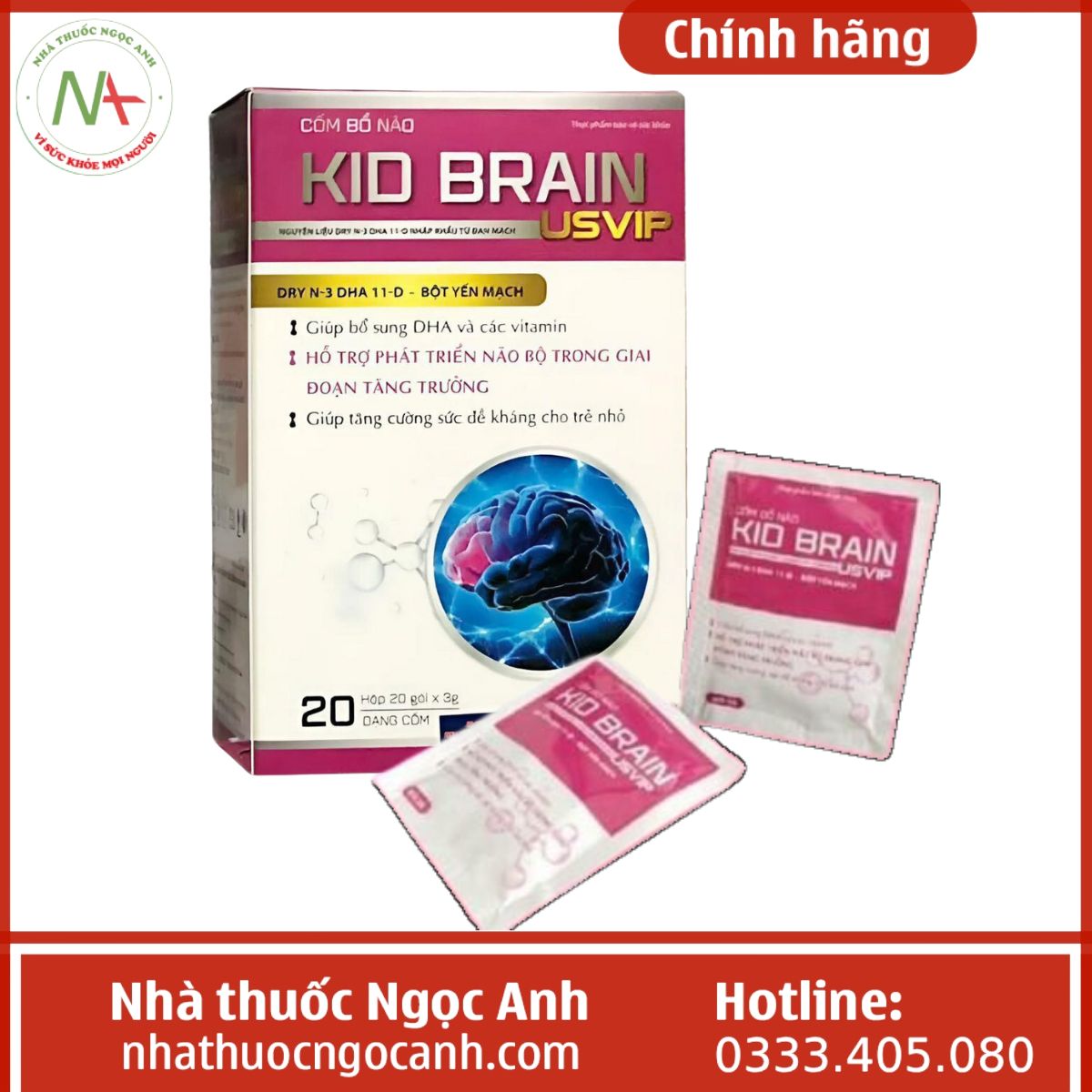 Cốm bổ não Kid Brain USVIP