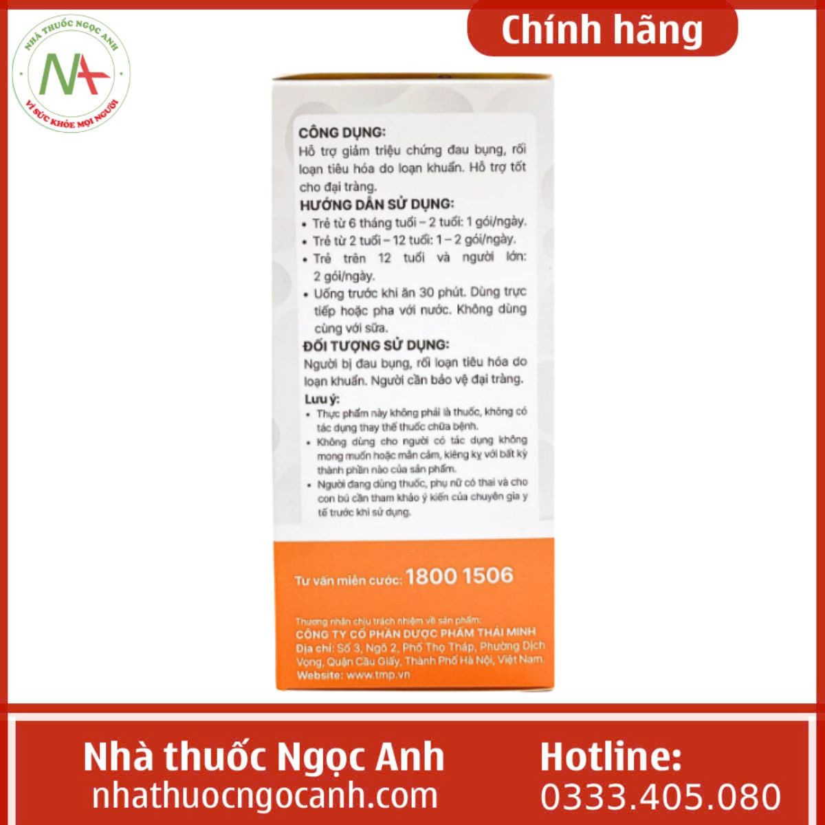 Men vi sinh Tràng Phục Linh