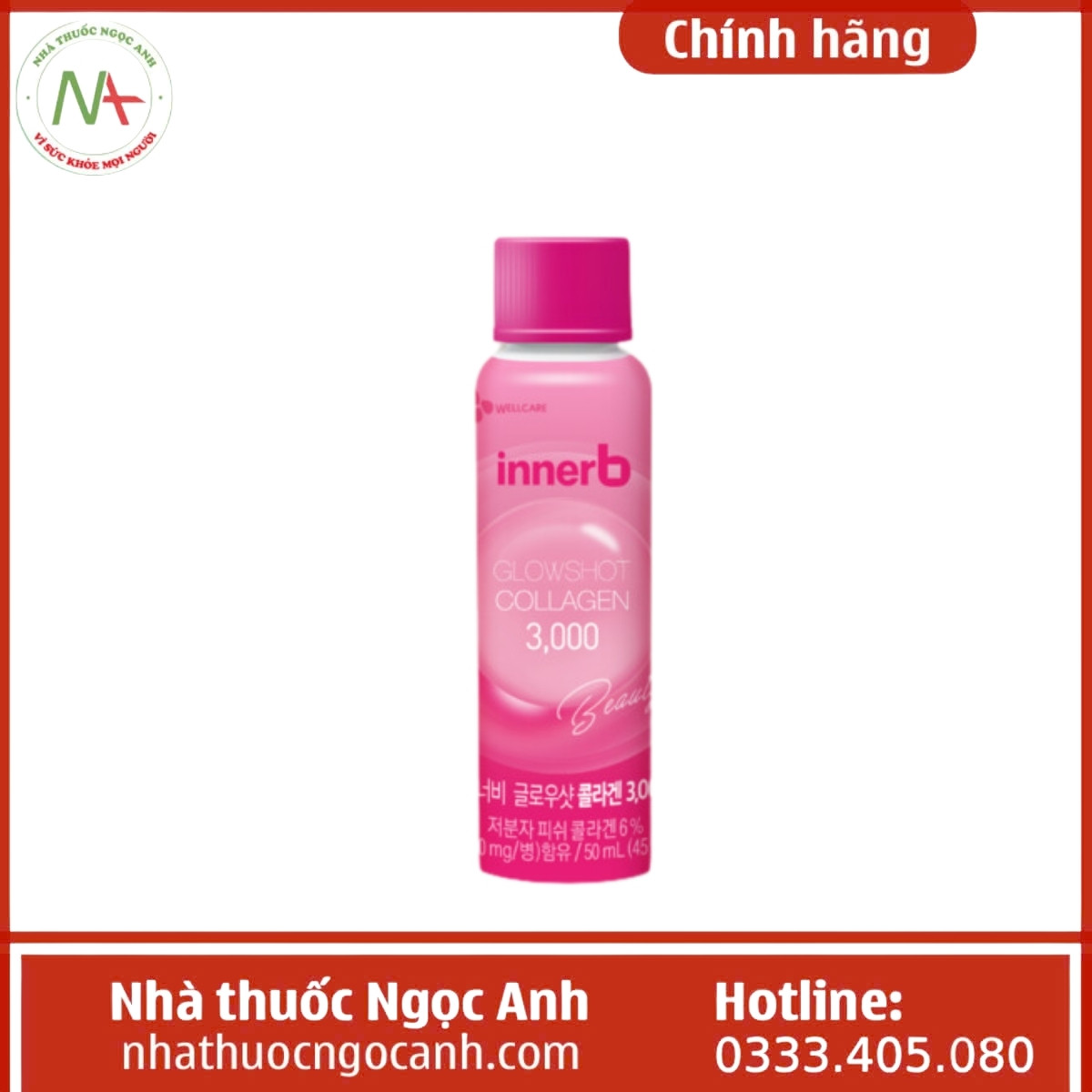 Nước uống Innerb Glowshot Collagen 3000mg