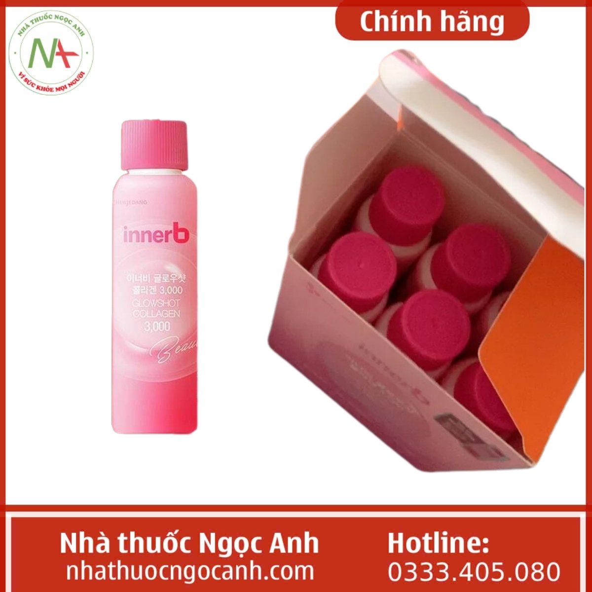 Nước uống Innerb Glowshot Collagen 3000mg