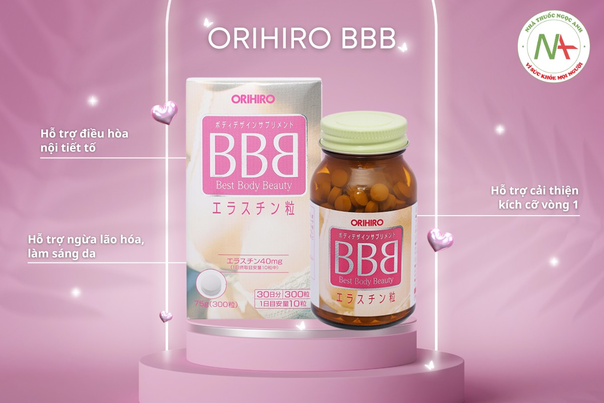 Orihiro BBB hỗ trợ điều hòa nội tiết tố nữ, ngừa lão hóa da