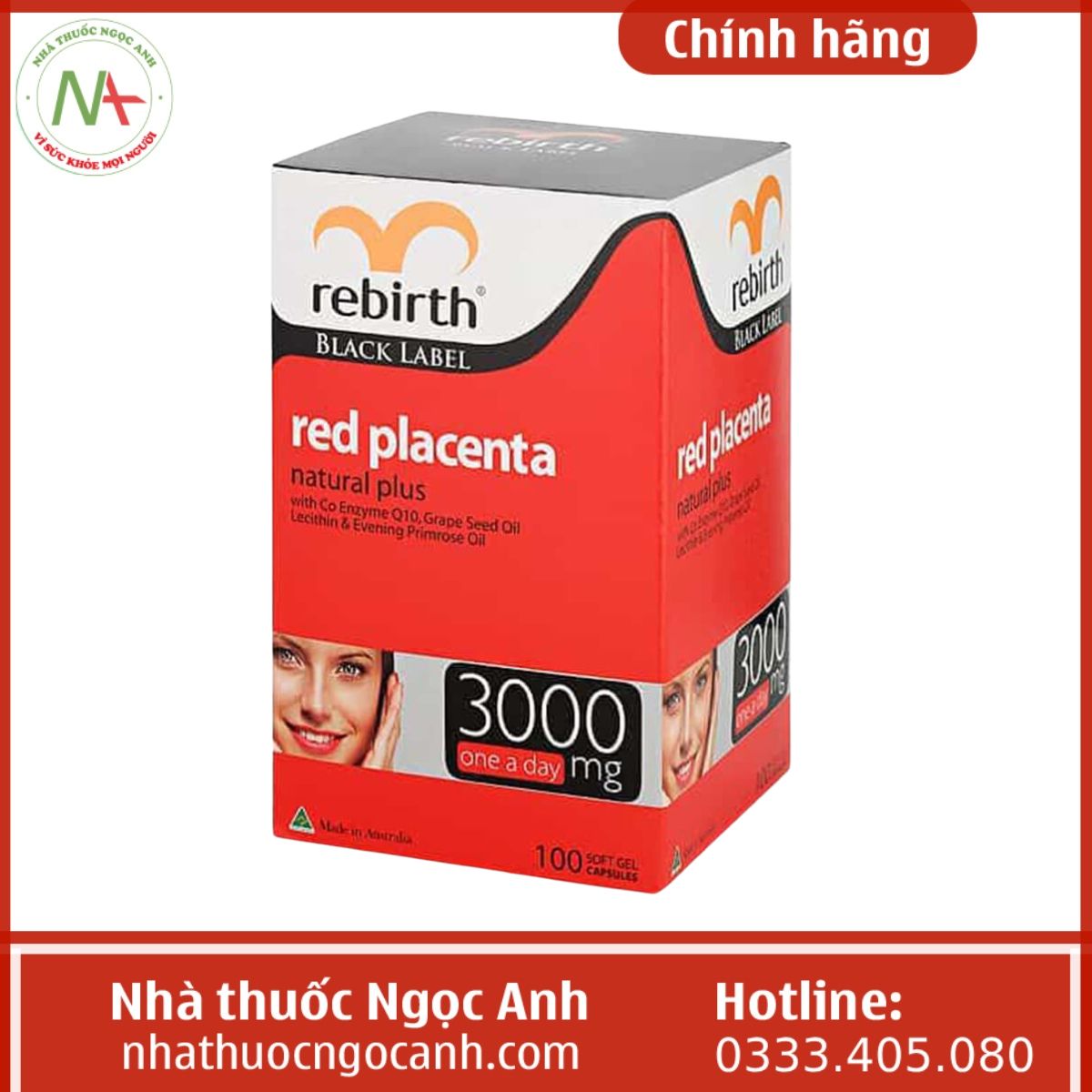 Rebirth Red Placenta 3000mg