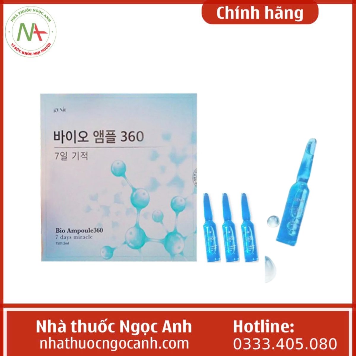 Tế bào gốc Genie DNA Acipenser Bio Ampoule 360 7 day Miracle