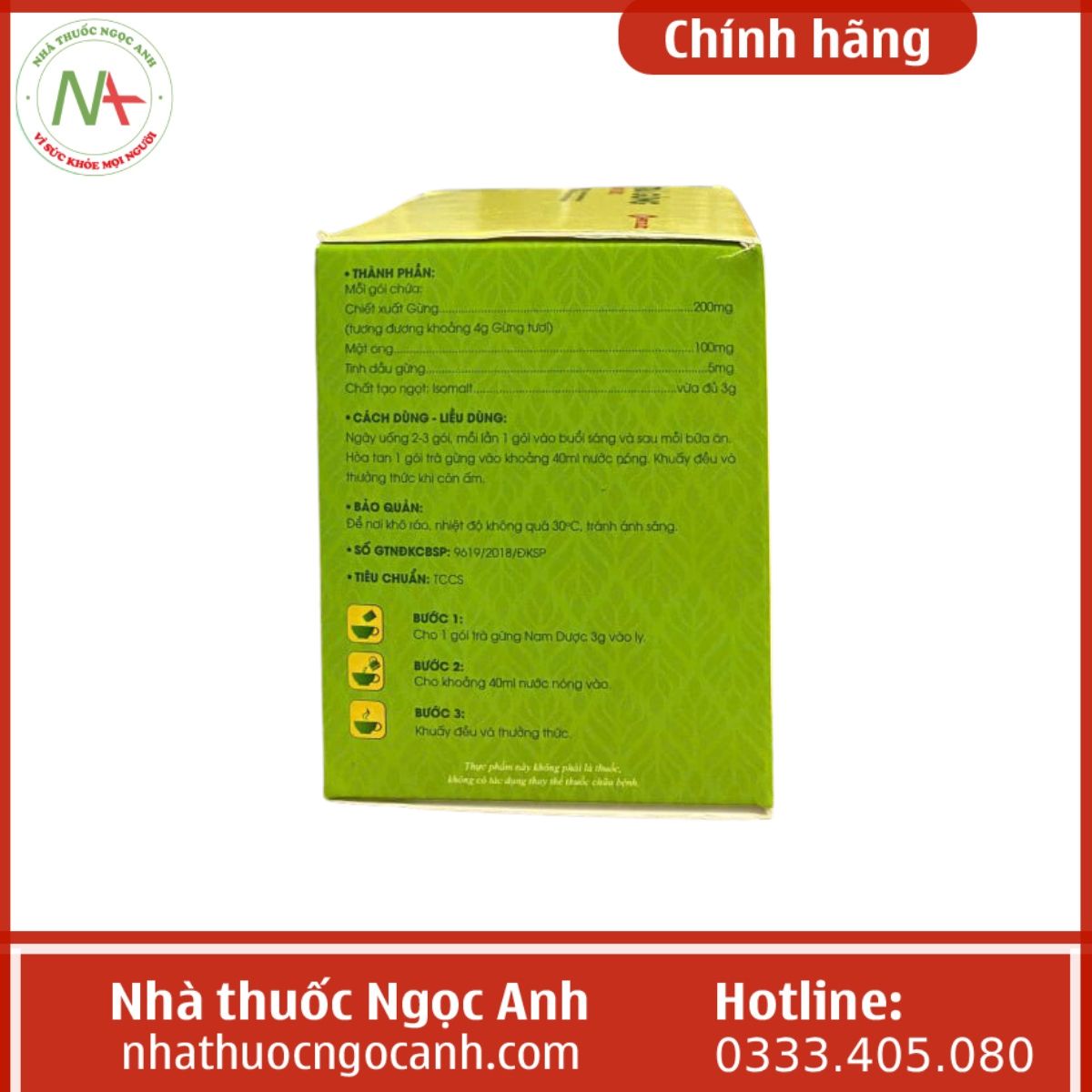 Trà gừng Nam Dược