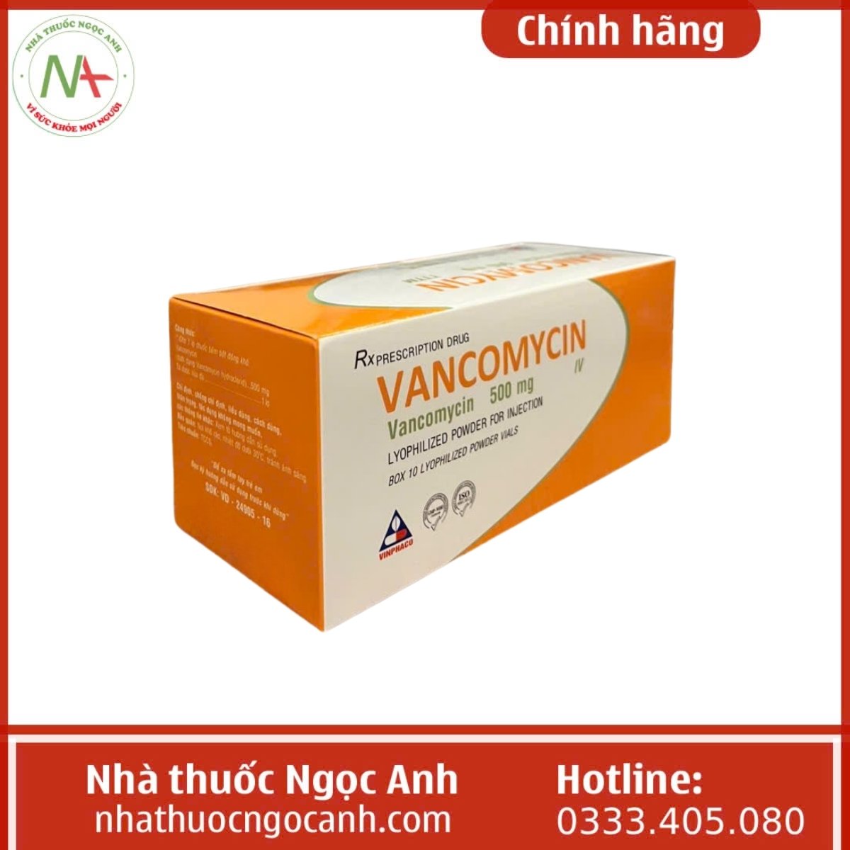 VANCOMYCIN 500mg Vinphaco