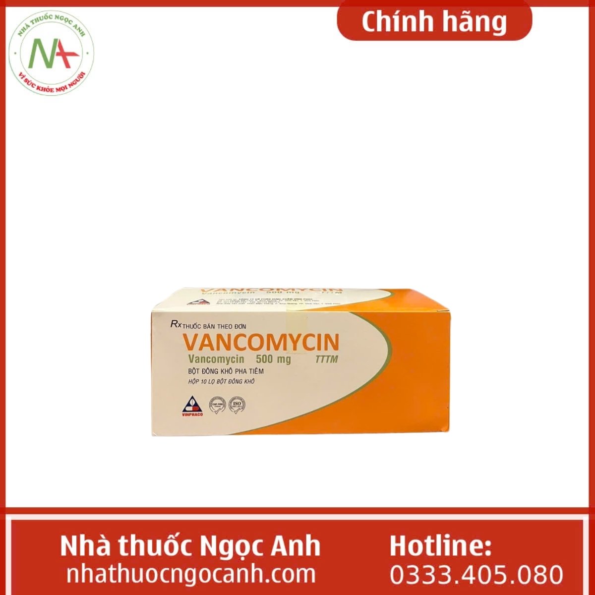 VANCOMYCIN 500mg Vinphaco