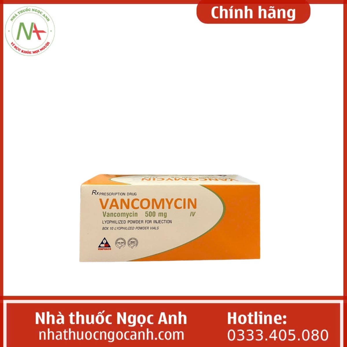 VANCOMYCIN 500mg Vinphaco