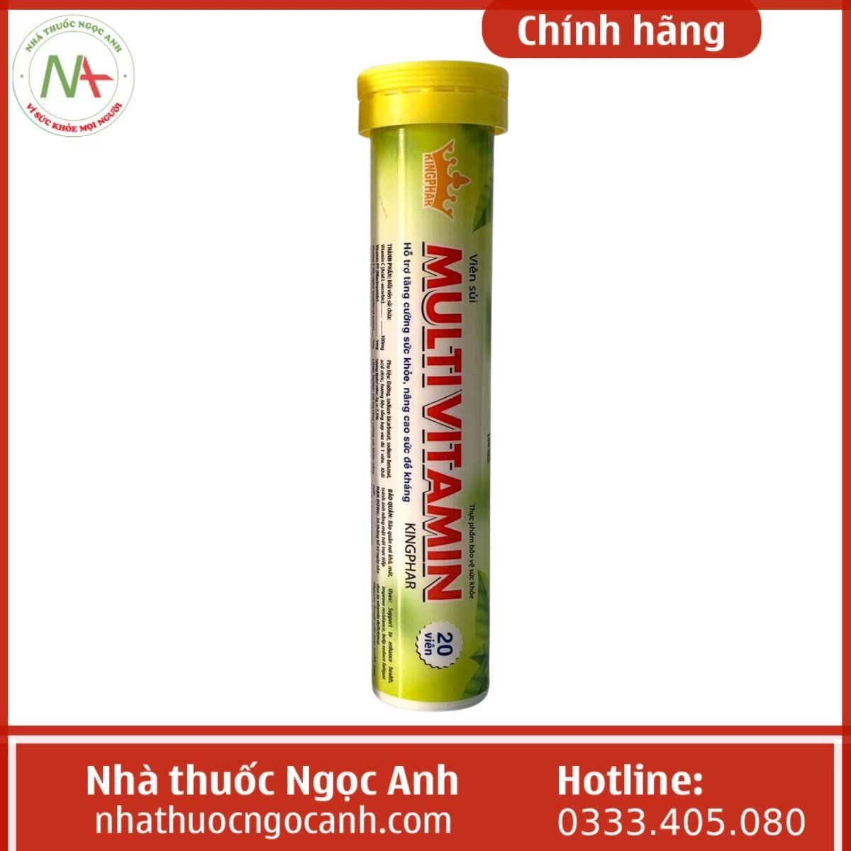 Viên sủi Multivitamin Kingphar