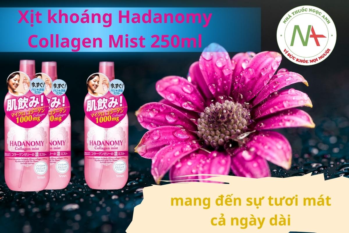 Xịt khoáng Hadanomy Collagen Mist mang đến sự tươi mát cho cả ngày dài