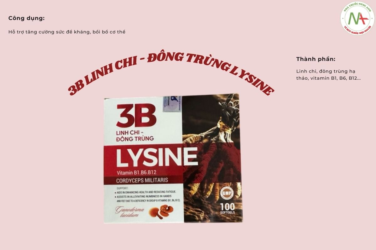 3B Linh Chi-Đông Trùng Lysine