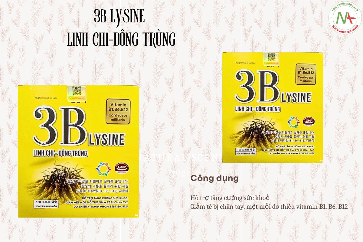 3B Lysine Linh Chi-Đông Trùng