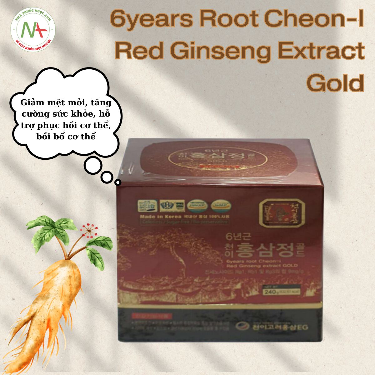 6years Root Cheon-I Red Ginseng Extract Gold