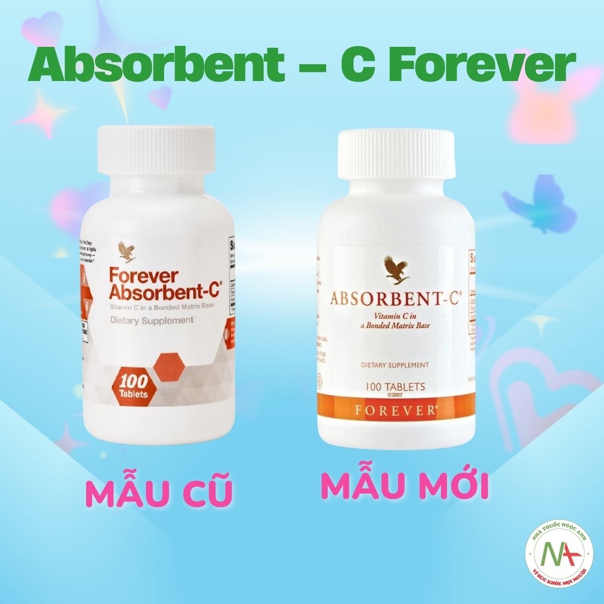 Bao bì mới và bao bì cũ Absorbent – C Forever