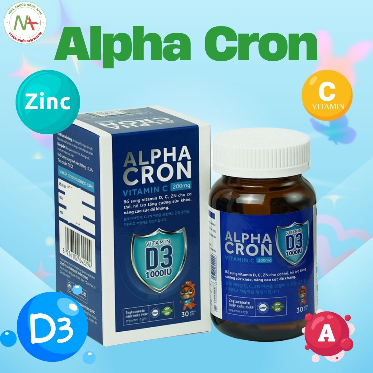 Thành phần của viên uống Alpha Cron