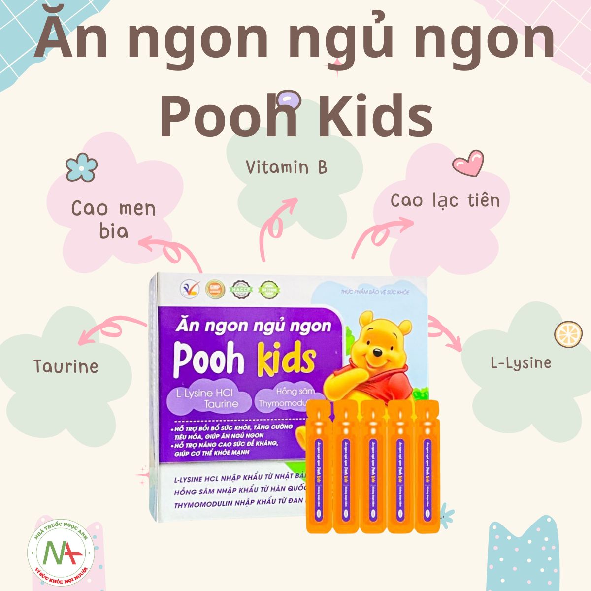 Thành phần của Ăn ngon ngủ ngon Pooh Kids