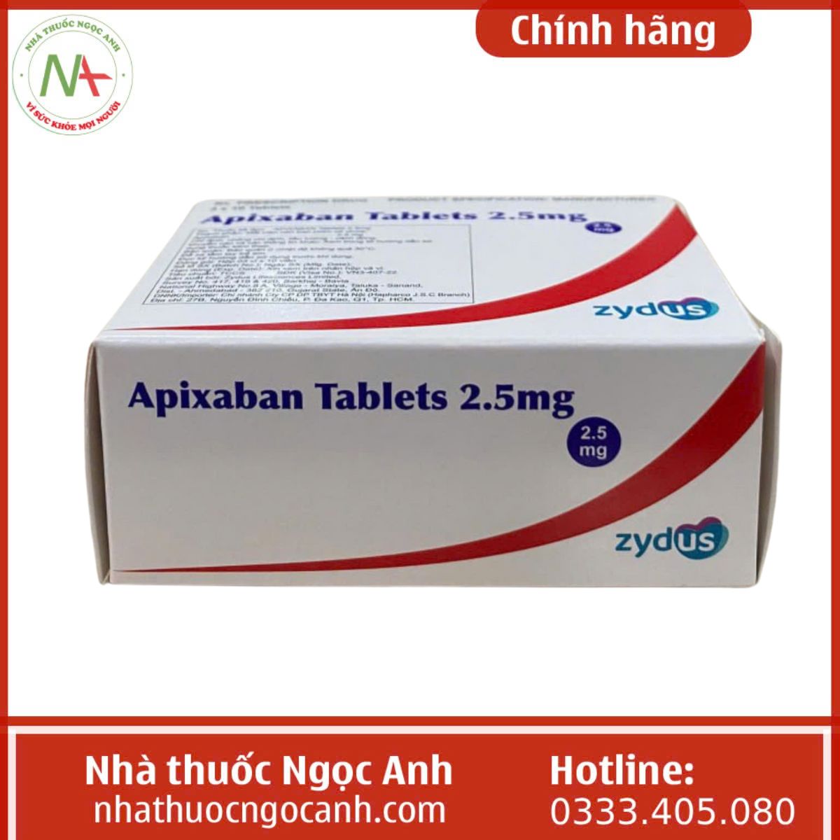 Apixaban Tablets 2.5mg Zydus