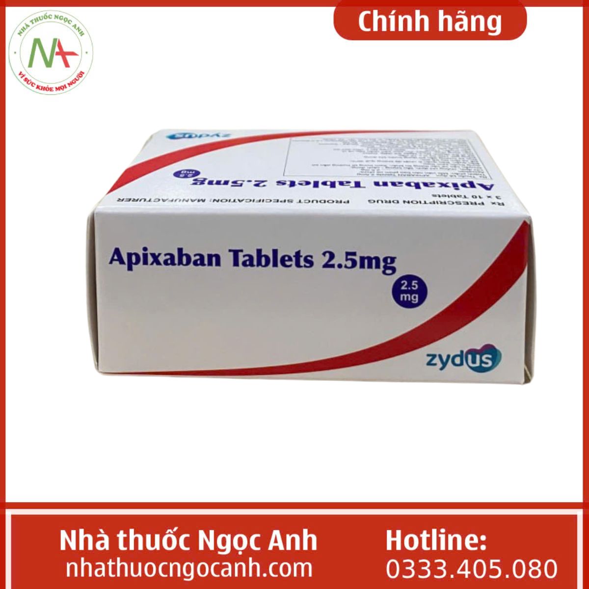 Apixaban Tablets 2.5mg Zydus