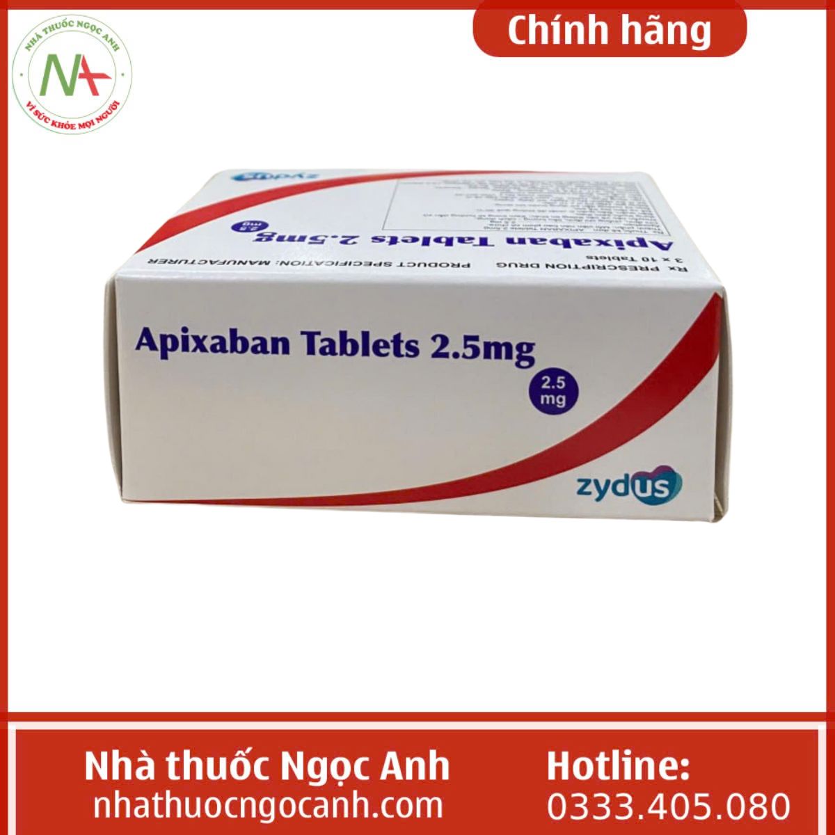 Apixaban Tablets 2.5mg Zydus