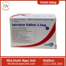 Apixaban Tablets 2.5mg Zydus