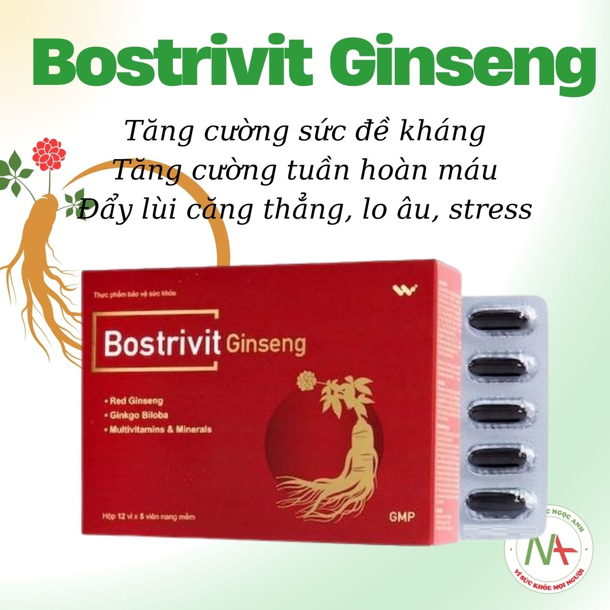 Công dụng của Bostrivit Ginseng