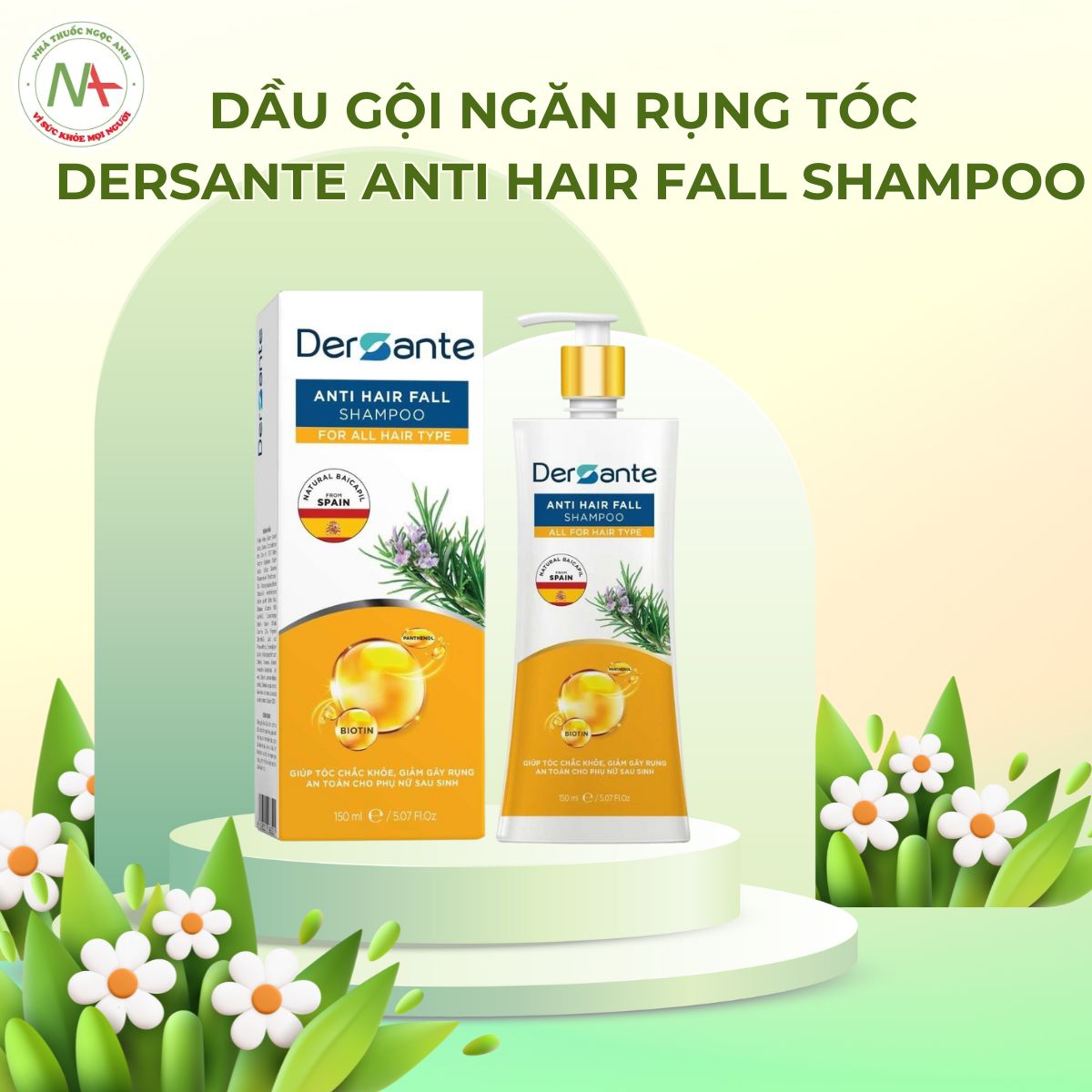 Dầu gội ngăn rụng tóc Dersante Anti Hair Fall Shampoo có tốt không?