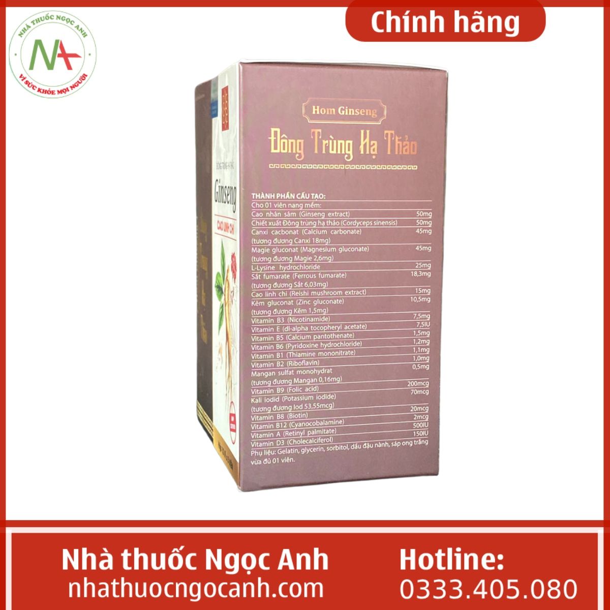 Đông Trùng Hạ Thảo Ginseng Cao Linh Chi