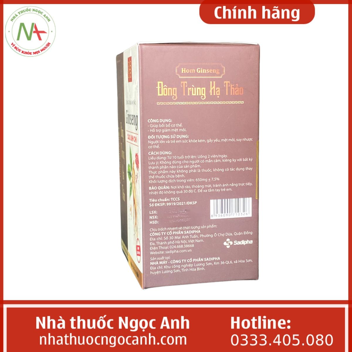 Đông Trùng Hạ Thảo Ginseng Cao Linh Chi