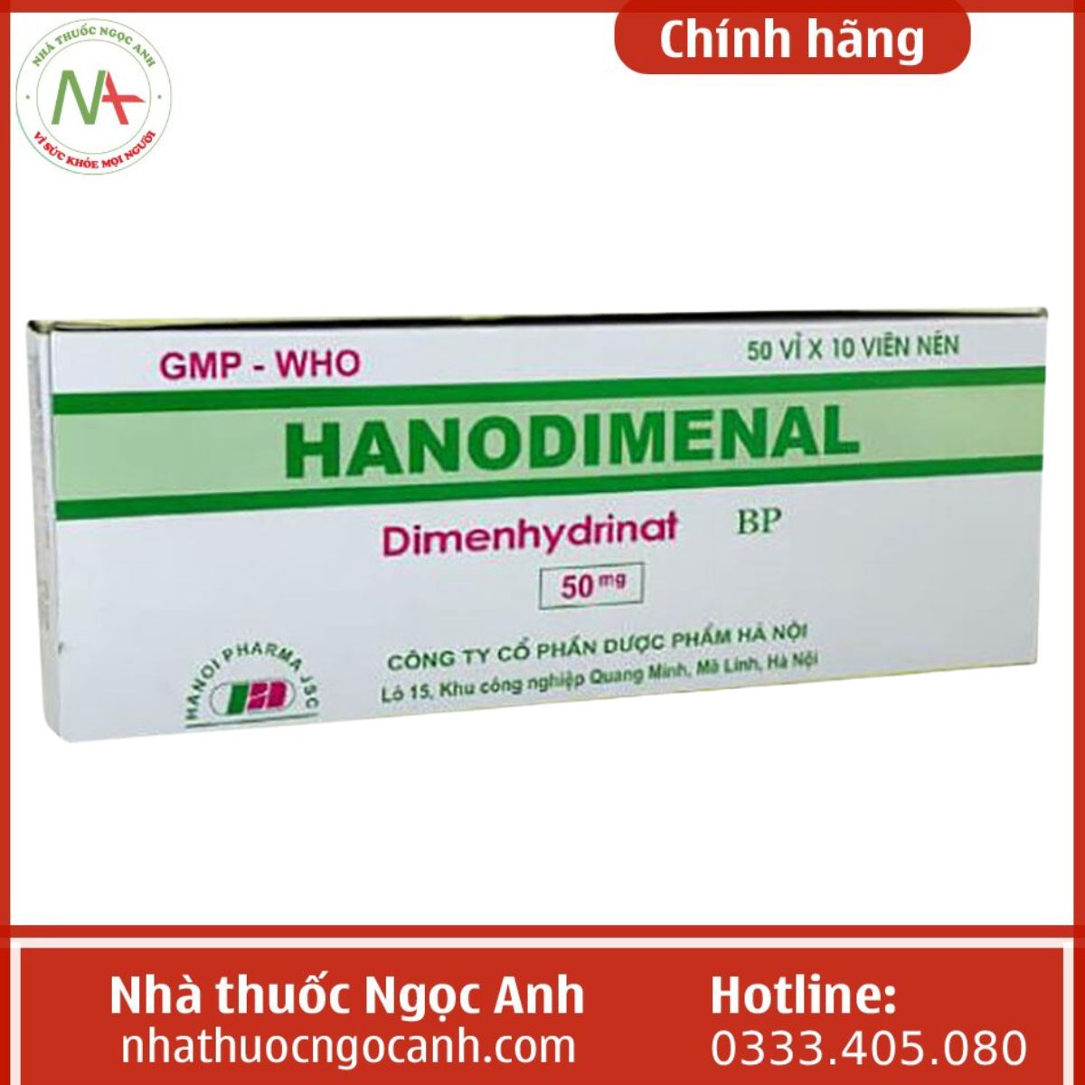 thuốc HanoDimenal 50mg