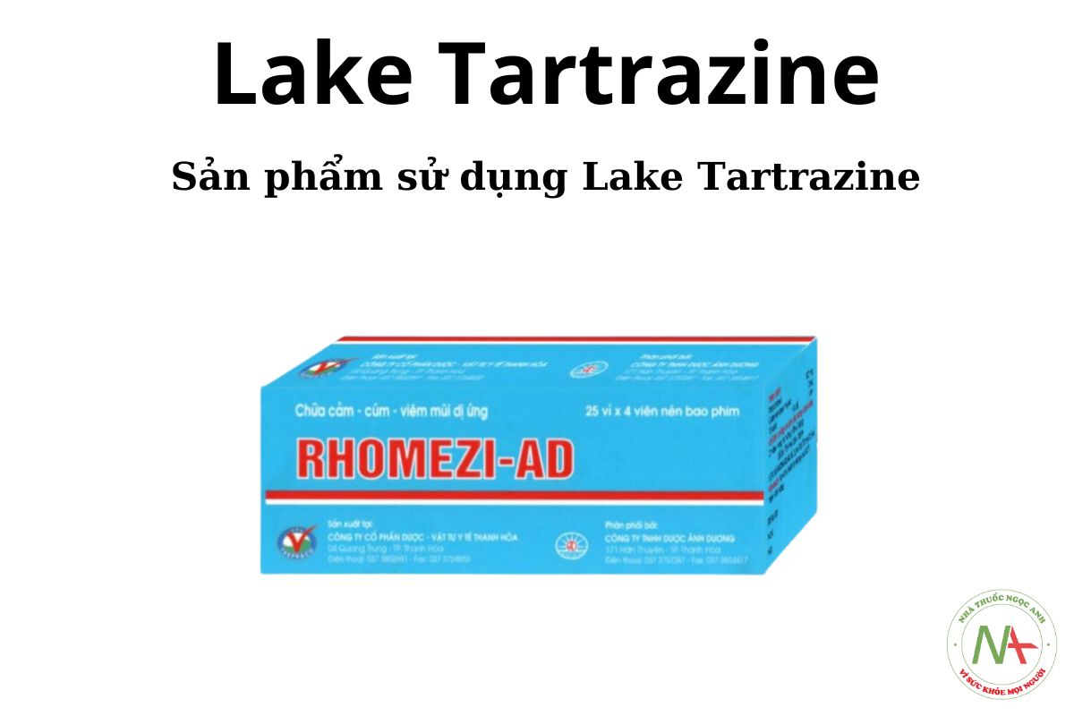 Sản phẩm chứa Lake Tartrazine