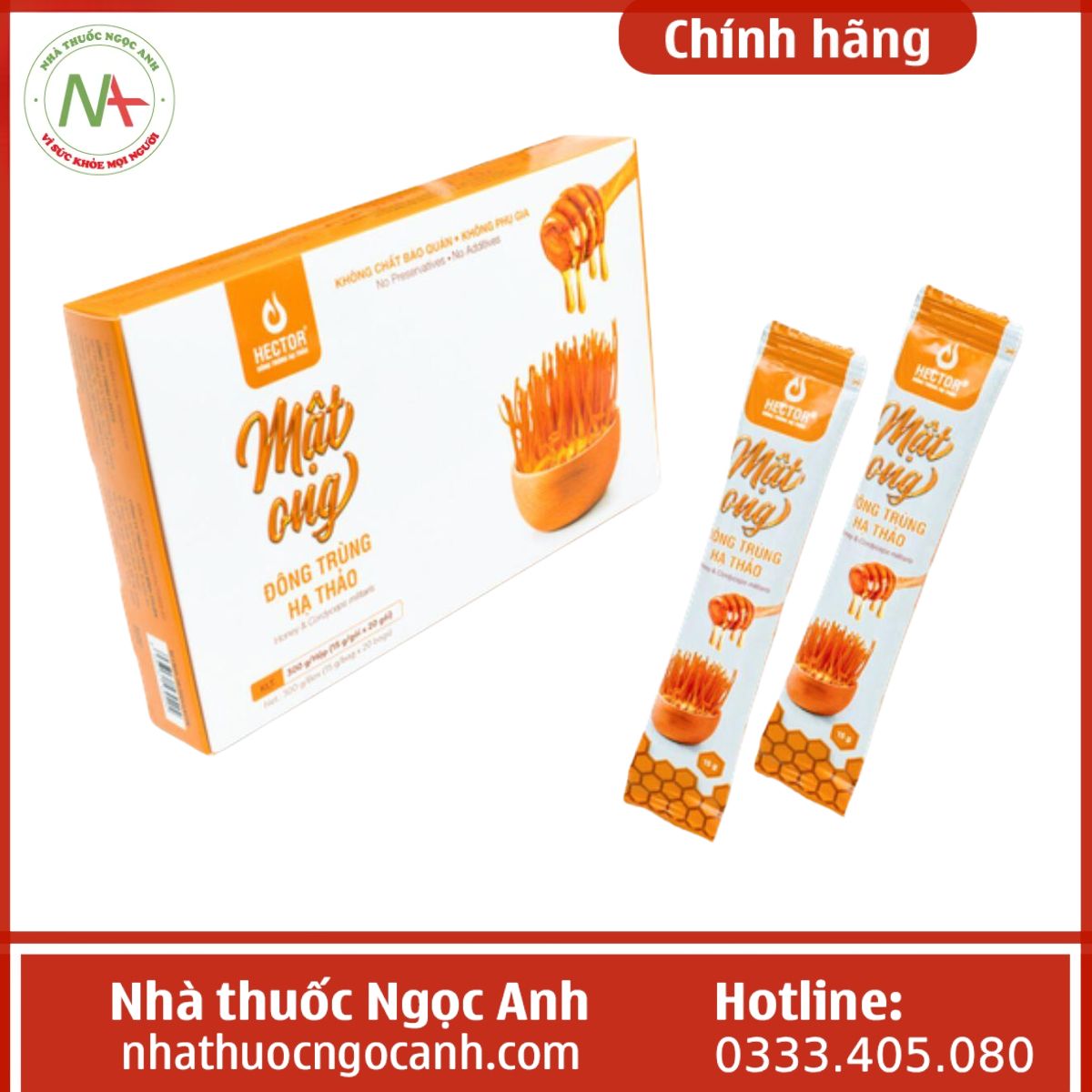 Mật ong đông trùng hạ thảo Hector