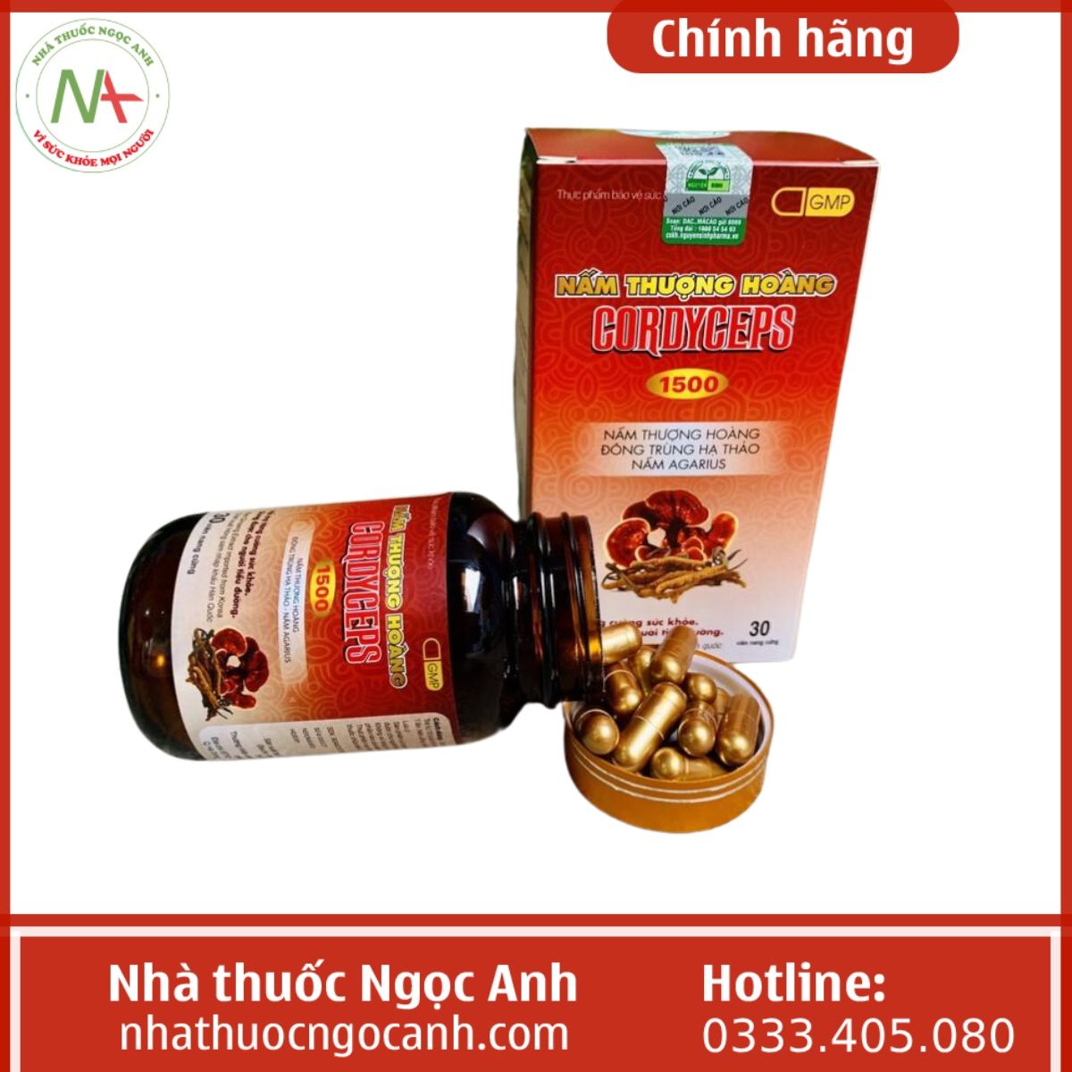 Nấm Thượng Hoàng Cordyceps 1500