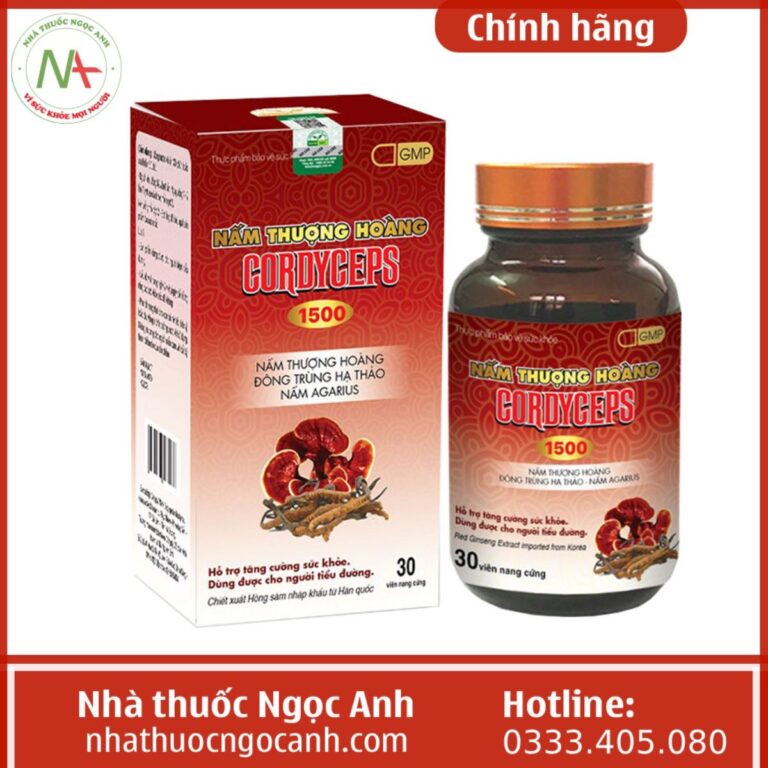 Nấm Thượng Hoàng Cordyceps 1500