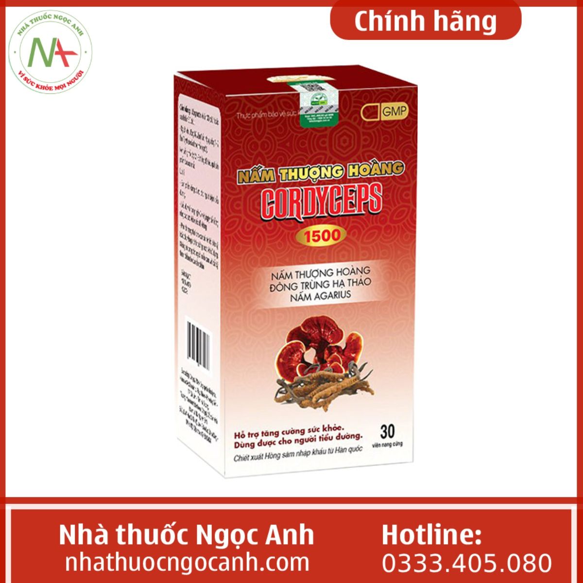 Nấm Thượng Hoàng Cordyceps 1500