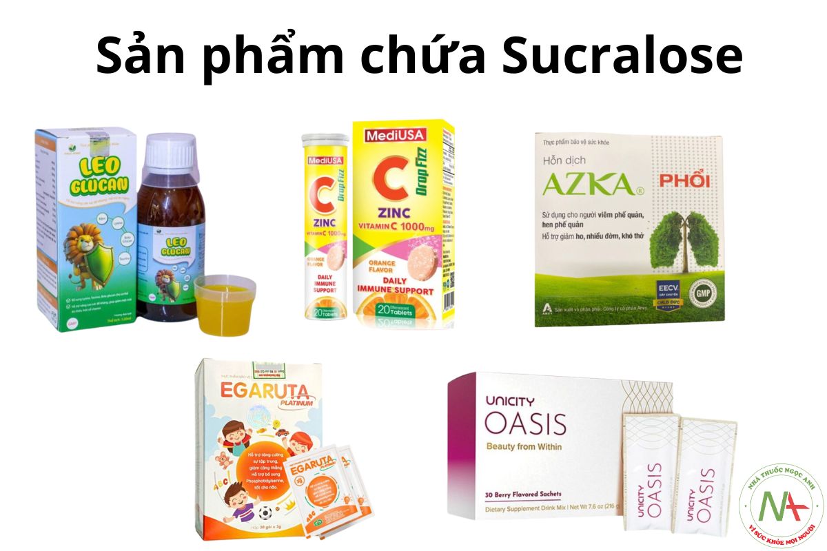 Sản phẩm chứa sucralose