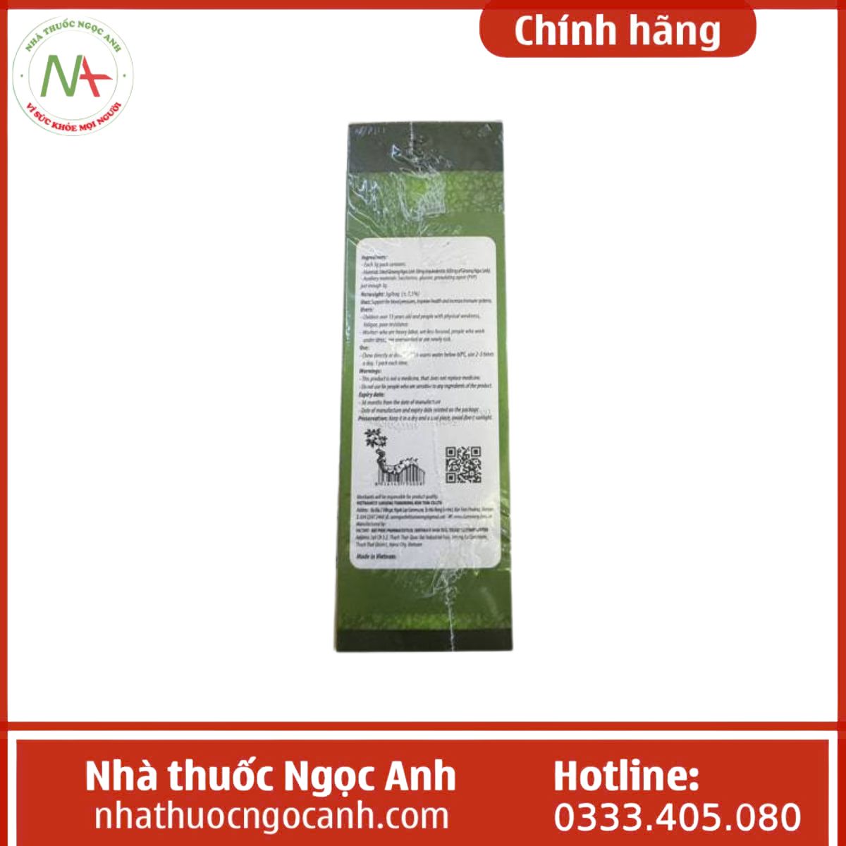 Trà Sâm Ngọc Linh Hòa Tan Tumơrông