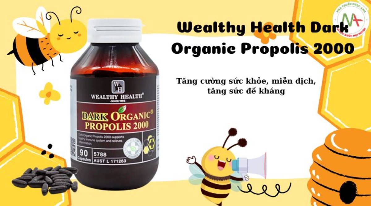 Wealthy Health Dark Organic Propolis 2000