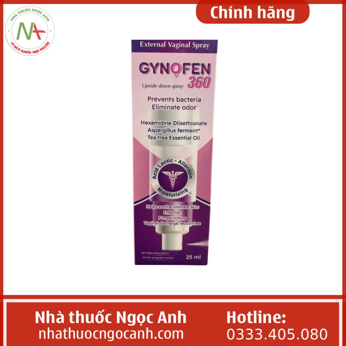 Xịt vệ sinh Gynofen 360