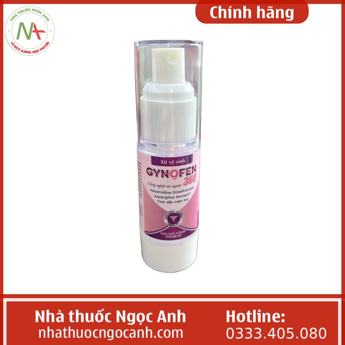 Xịt vệ sinh Gynofen 360