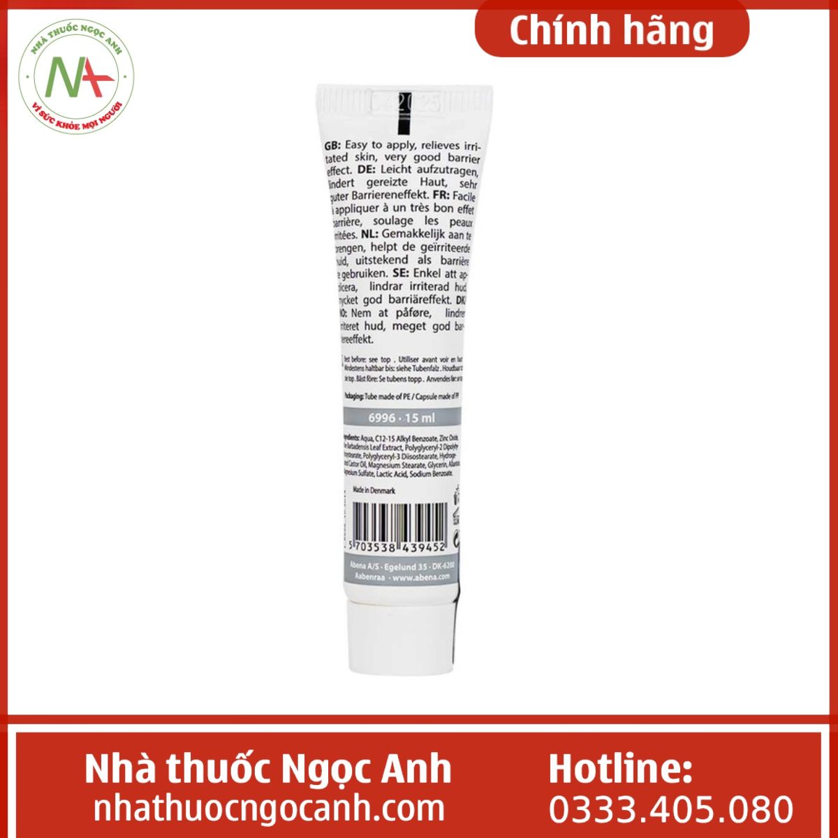 Abena Zinc Ointment 15ml